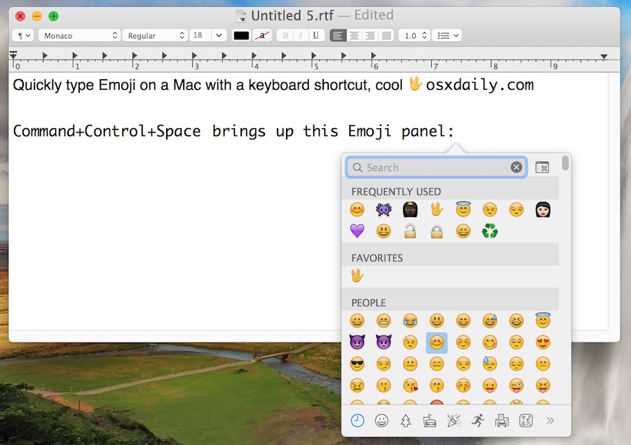 insert emoji in microsoft word for mac